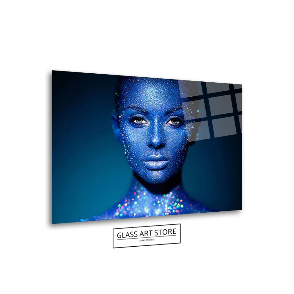 Blue on sale wall art