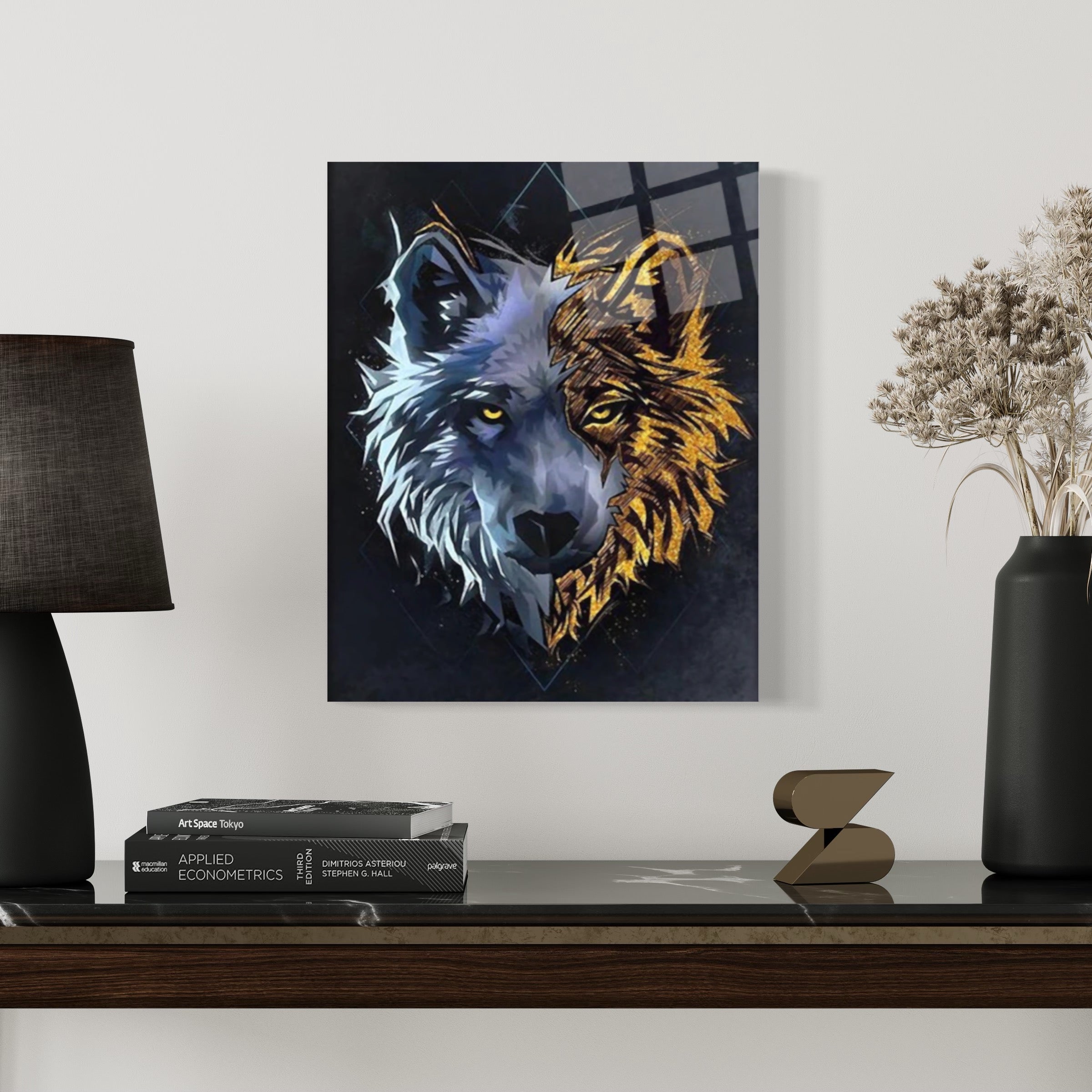 Grauer Wolf Wandkunst