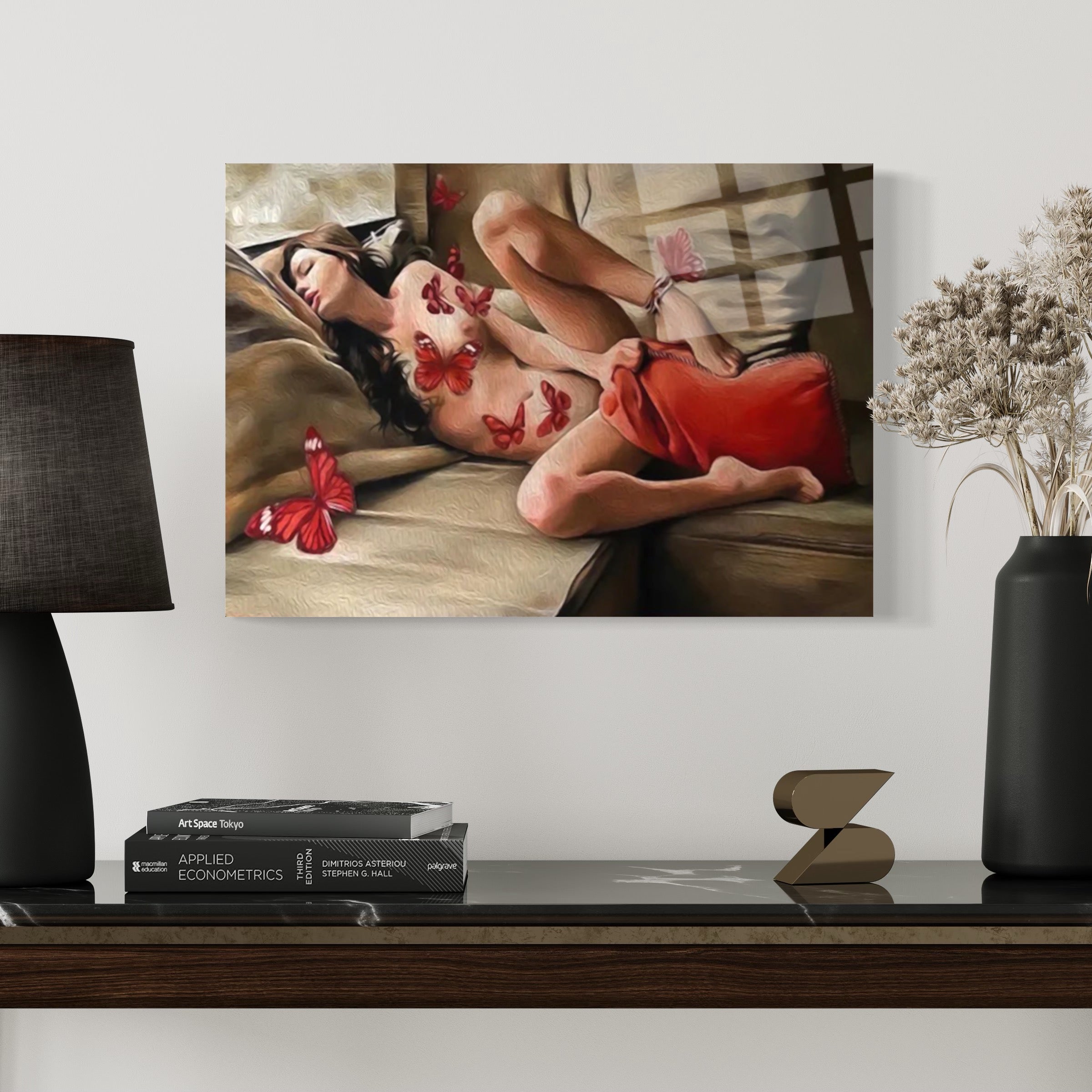 Woman Butterflies Wall Art