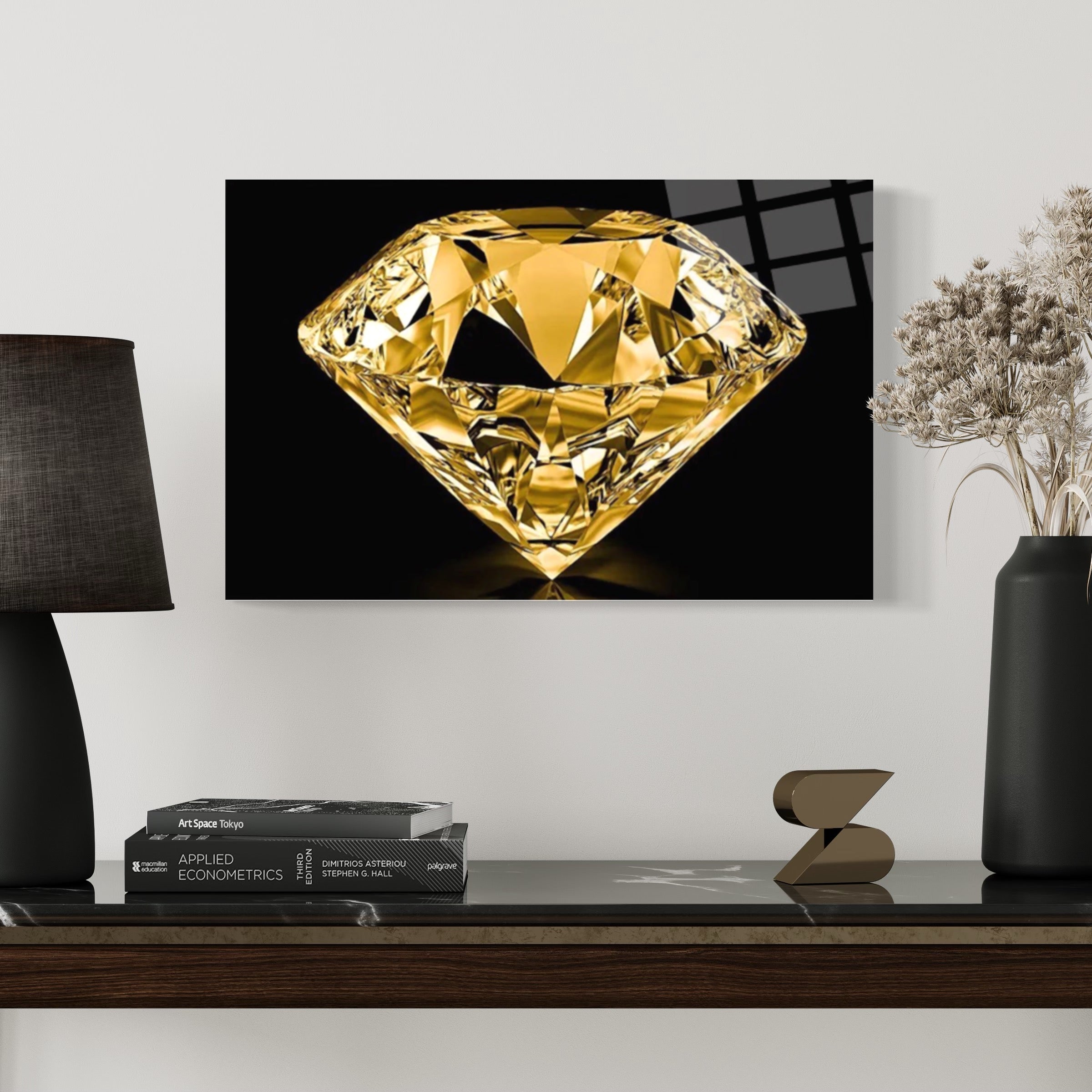 Yellow Diamond Wall Art