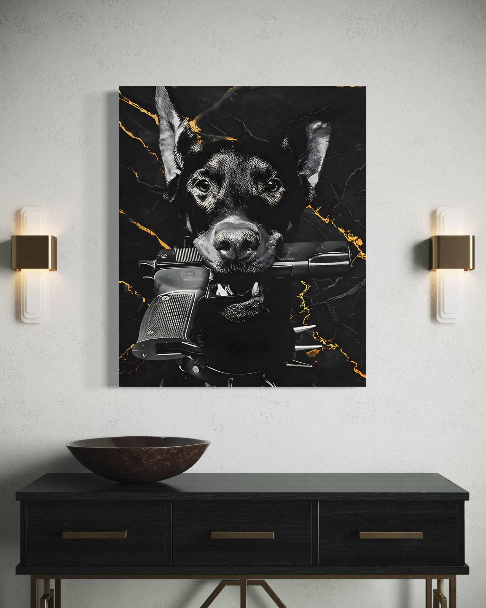 Hunde und Waffen