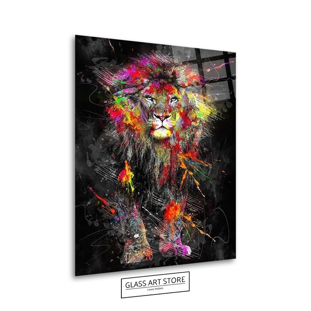 Löwe Abstrakt 2 Wandkunst