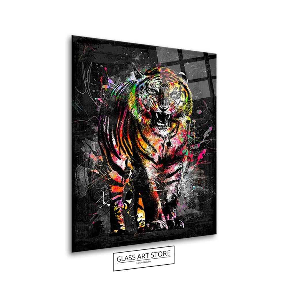 Tiger abstrakte Wandkunst