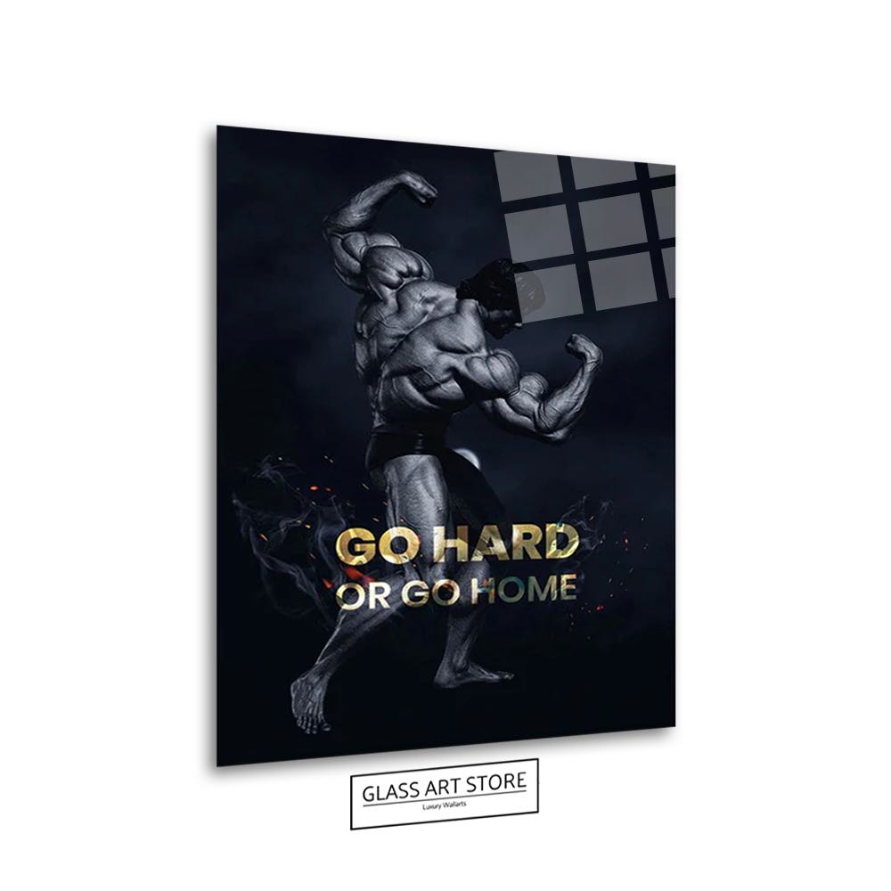 Go Hard Zitat Wandkunst