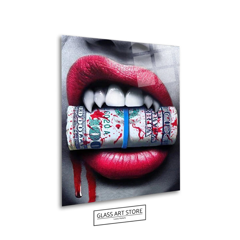 Lips Money Wall Art