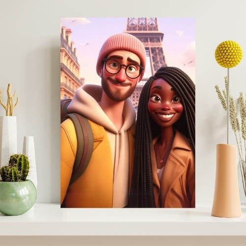 Gepersonaliseerde Cartoon op plexiglas