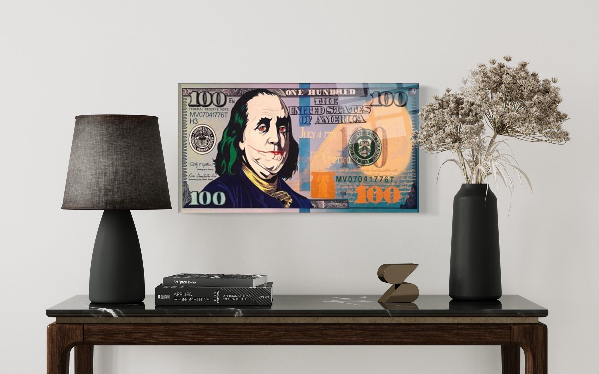 Dollar Bill 100 Joker Wandkunst
