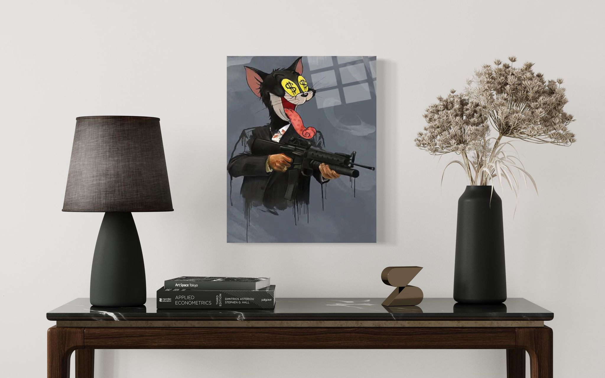 Crazy Cat Gun Wandkunst