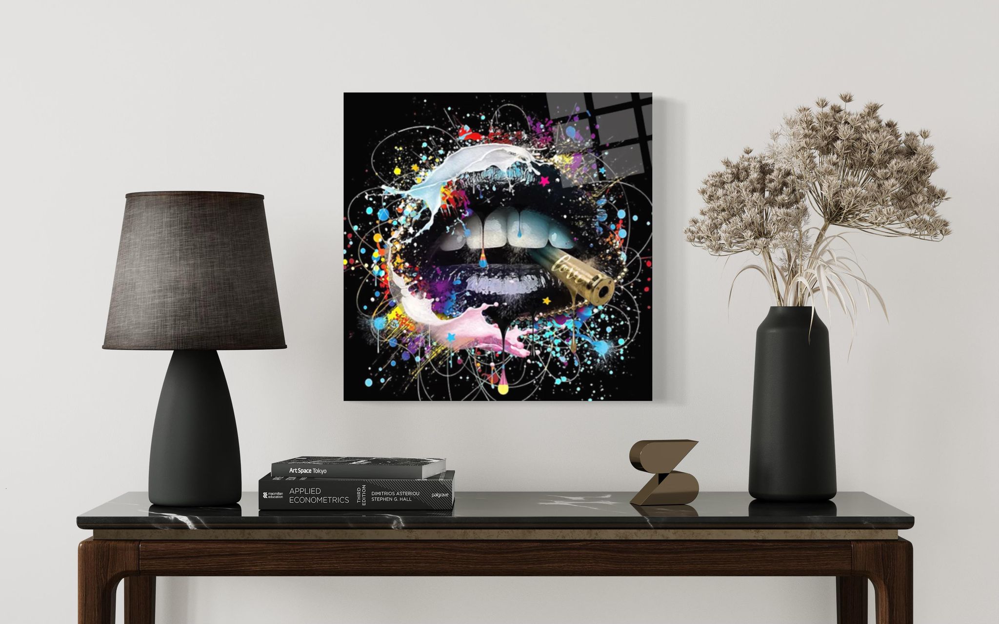 Abstract Lips Cigar - Glass Art Store
