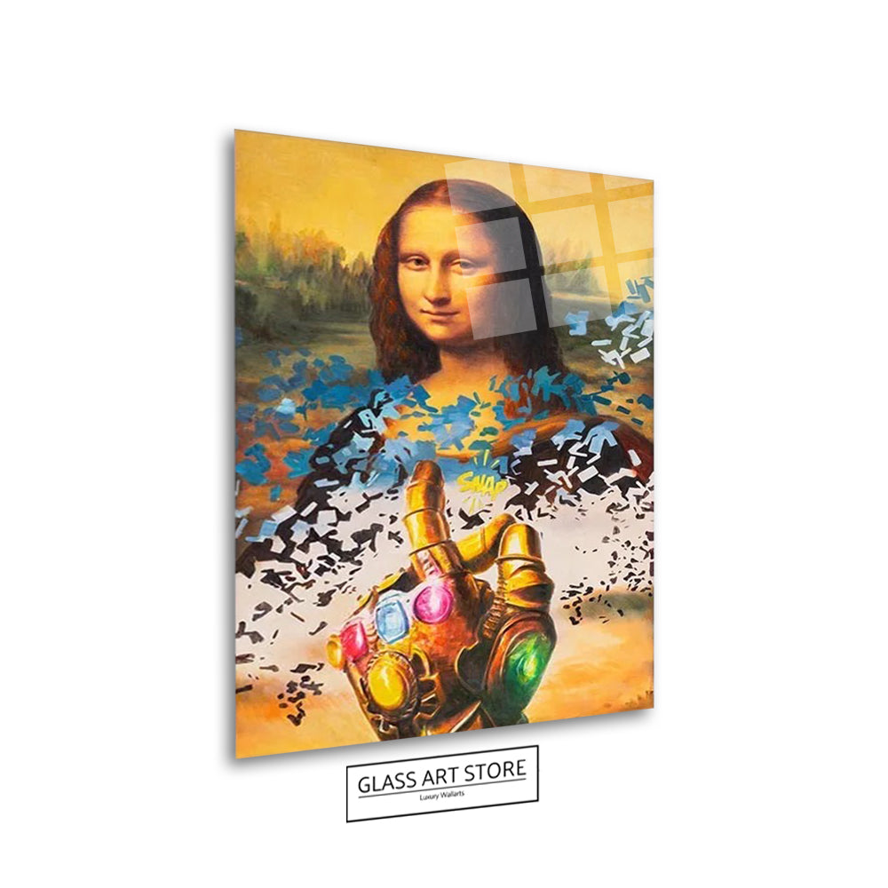 Mona Lisa Goldene Hand Wandkunst