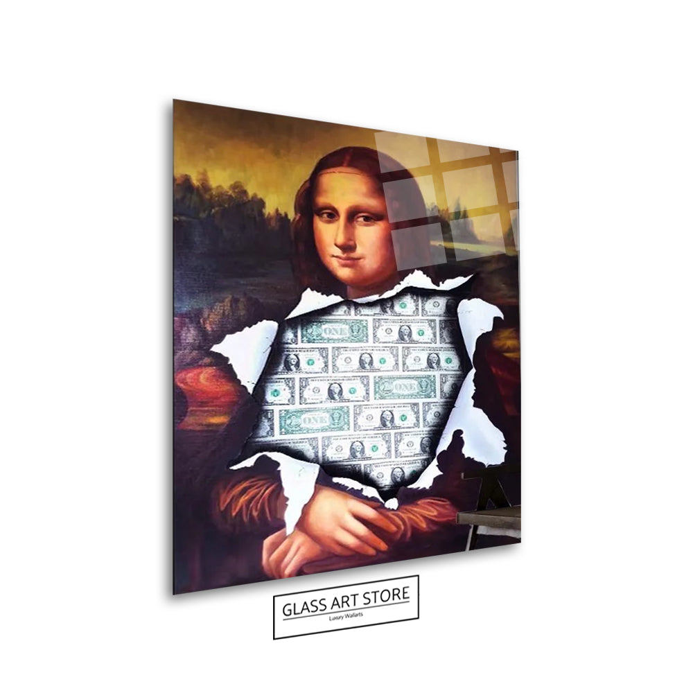 Mona Lisa Dollars Wall Art