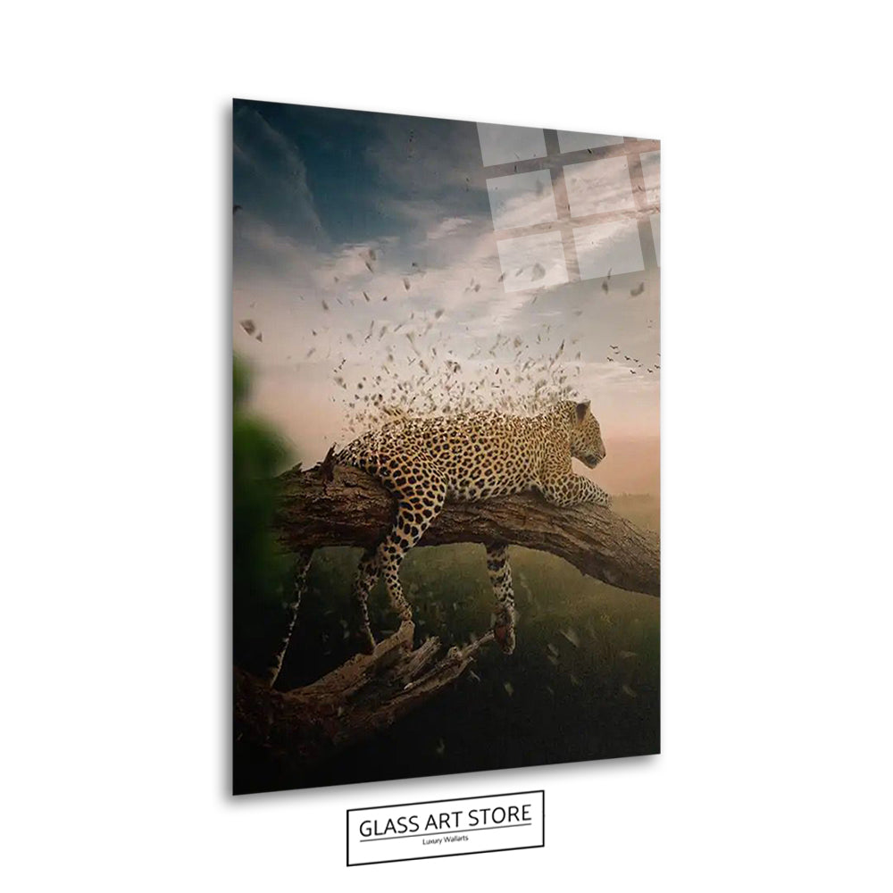 Künstlerischer Leopard – Glaskunstgeschäft