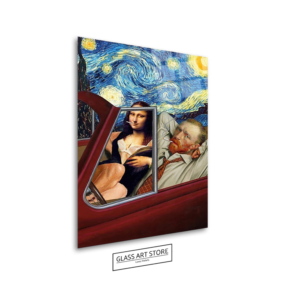Van Gogh und Mona Lisa Wandkunst