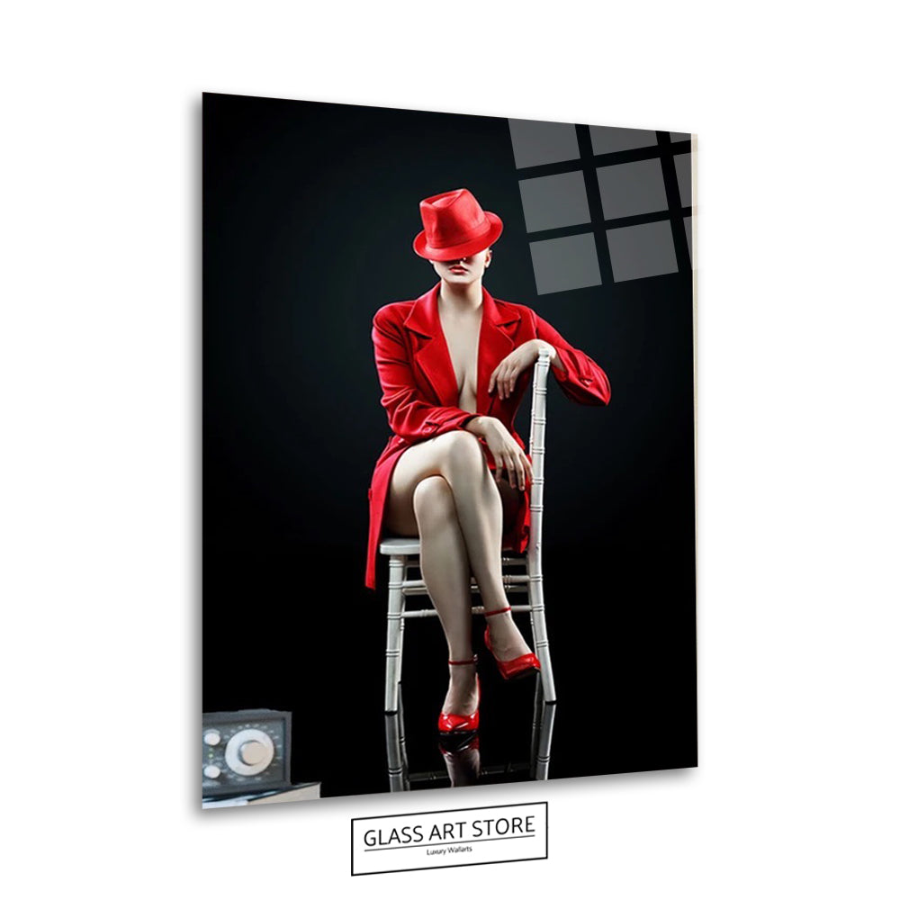 Frau Red Hat Wandkunst