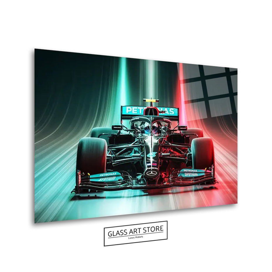 Racing Car Green & Red Wall Art