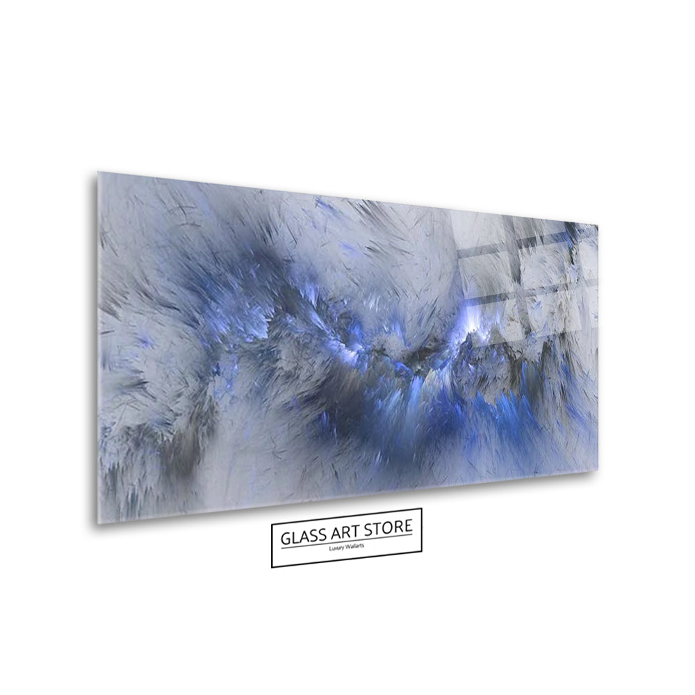 Abstract Blue Wall Art - Glass Art Store