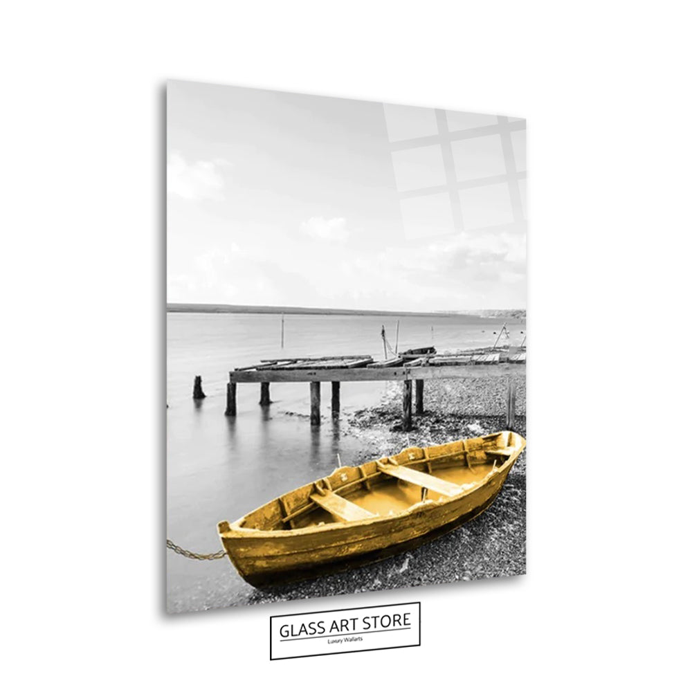 Lake & Boat Wall Art