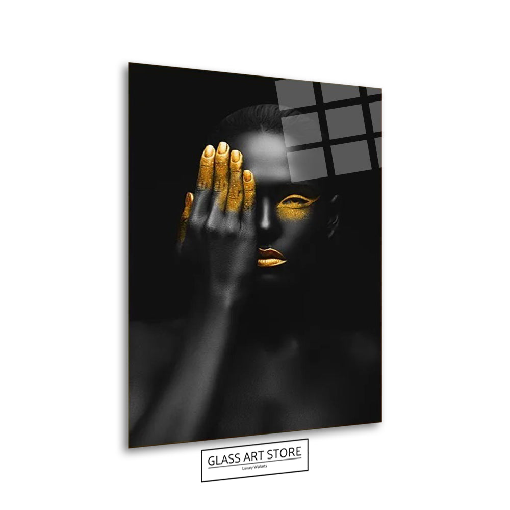 Woman Golden Fingers