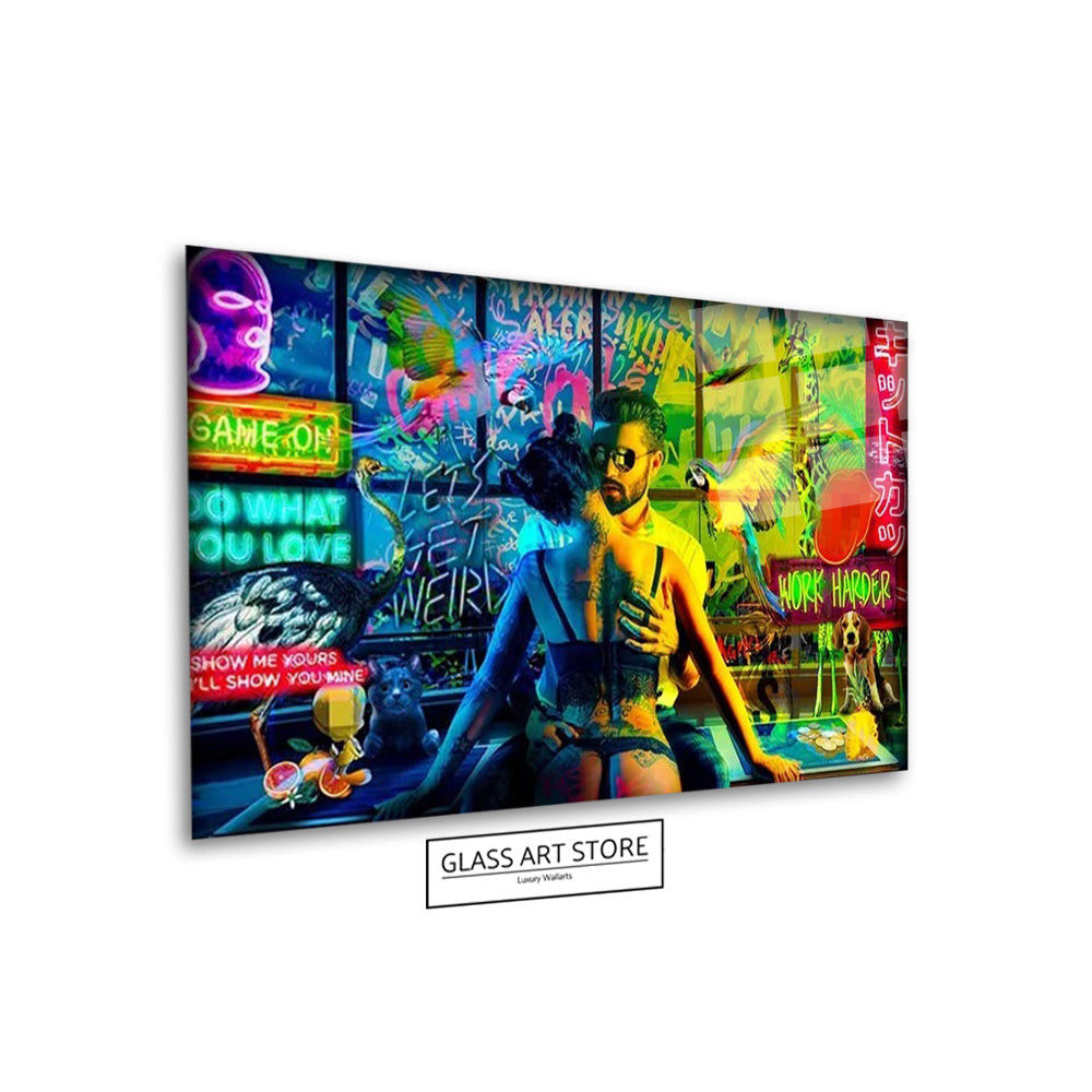 Man & Woman Chilling Wall Art