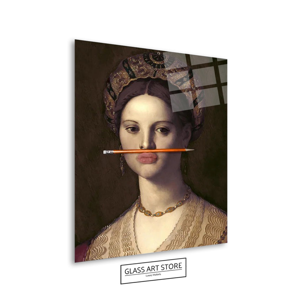 Frau Bleistift Wandkunst