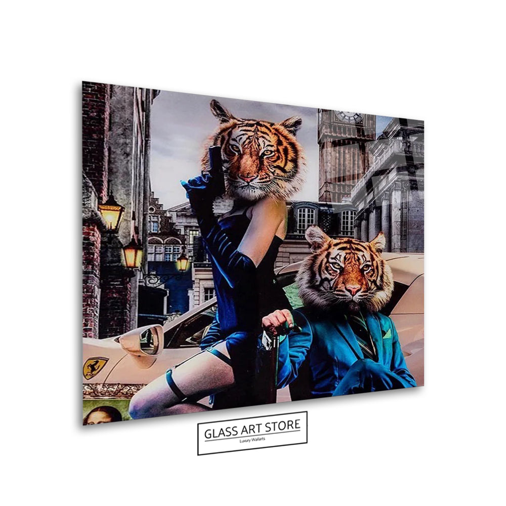 Tiger In Dress Wall Art