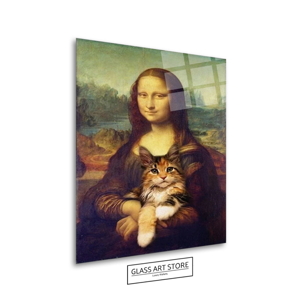 Mona Lisa &amp; Cat Wall Art