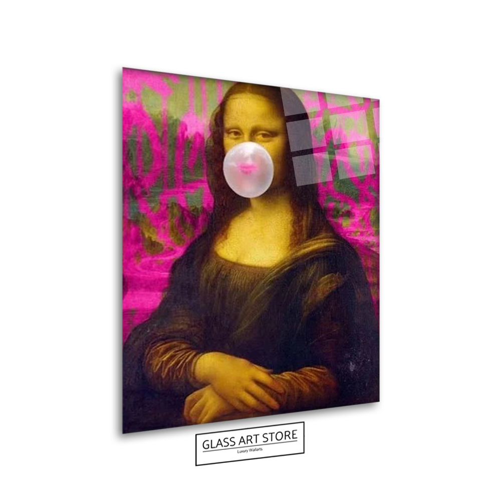 Mona Lisa Bubblegum Wandkunst