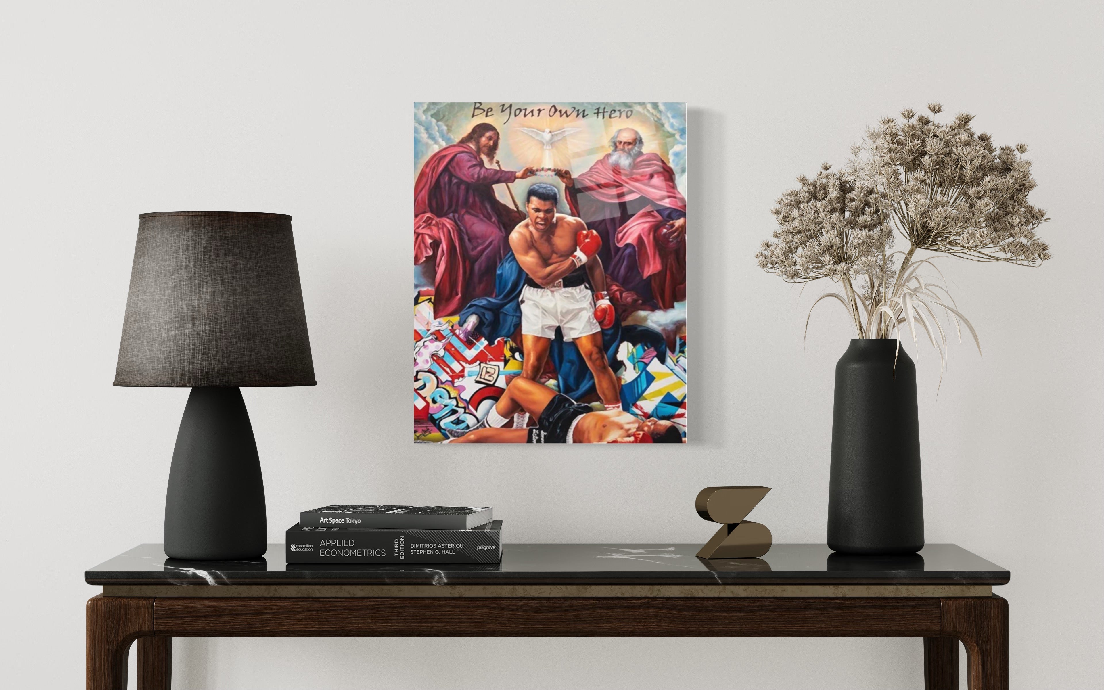 Motivierende Wandkunst für Kämpfer