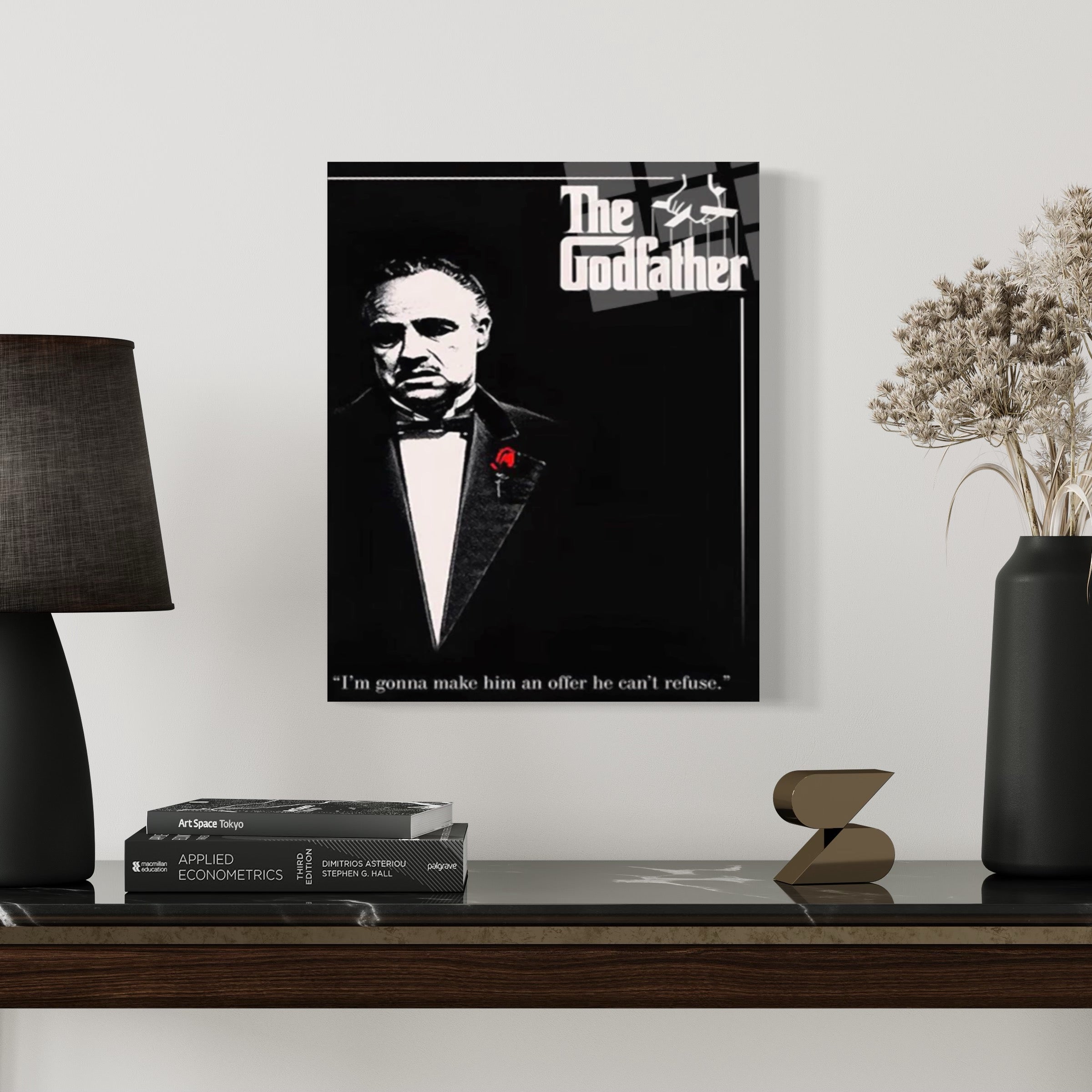 Gangster Father Black &amp; White Wall Art