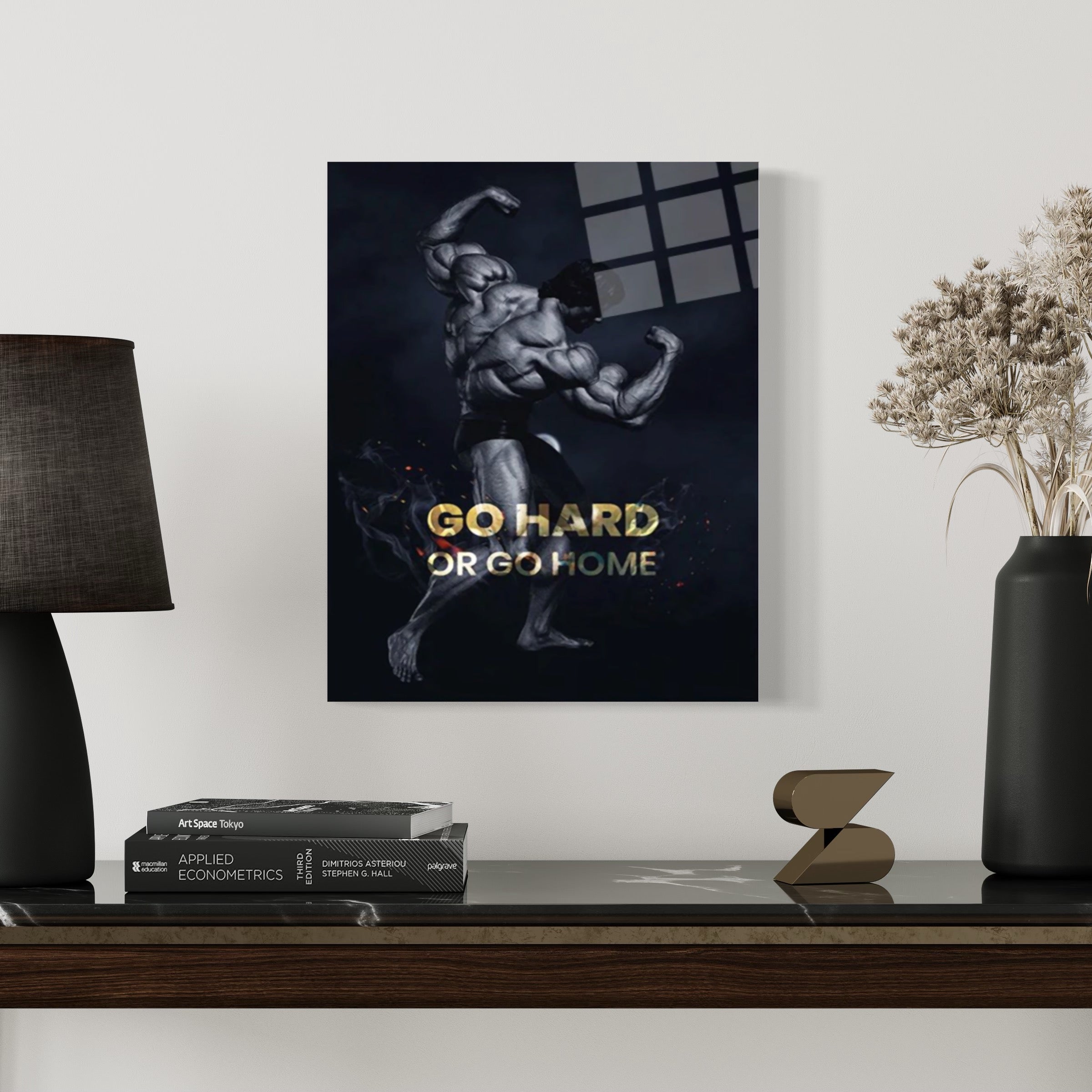 Go Hard Zitat Wandkunst