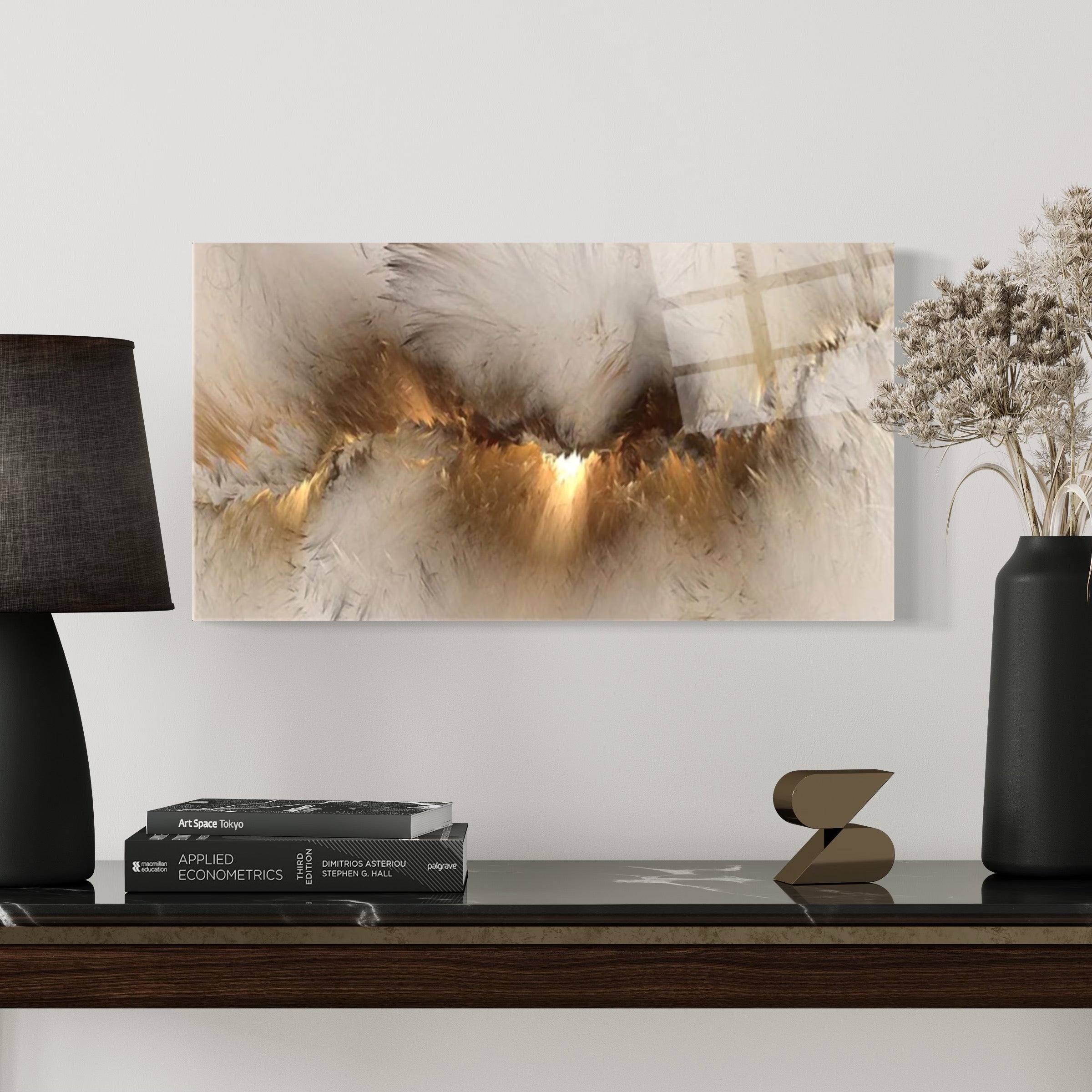 Goldene Wolken Wandkunst