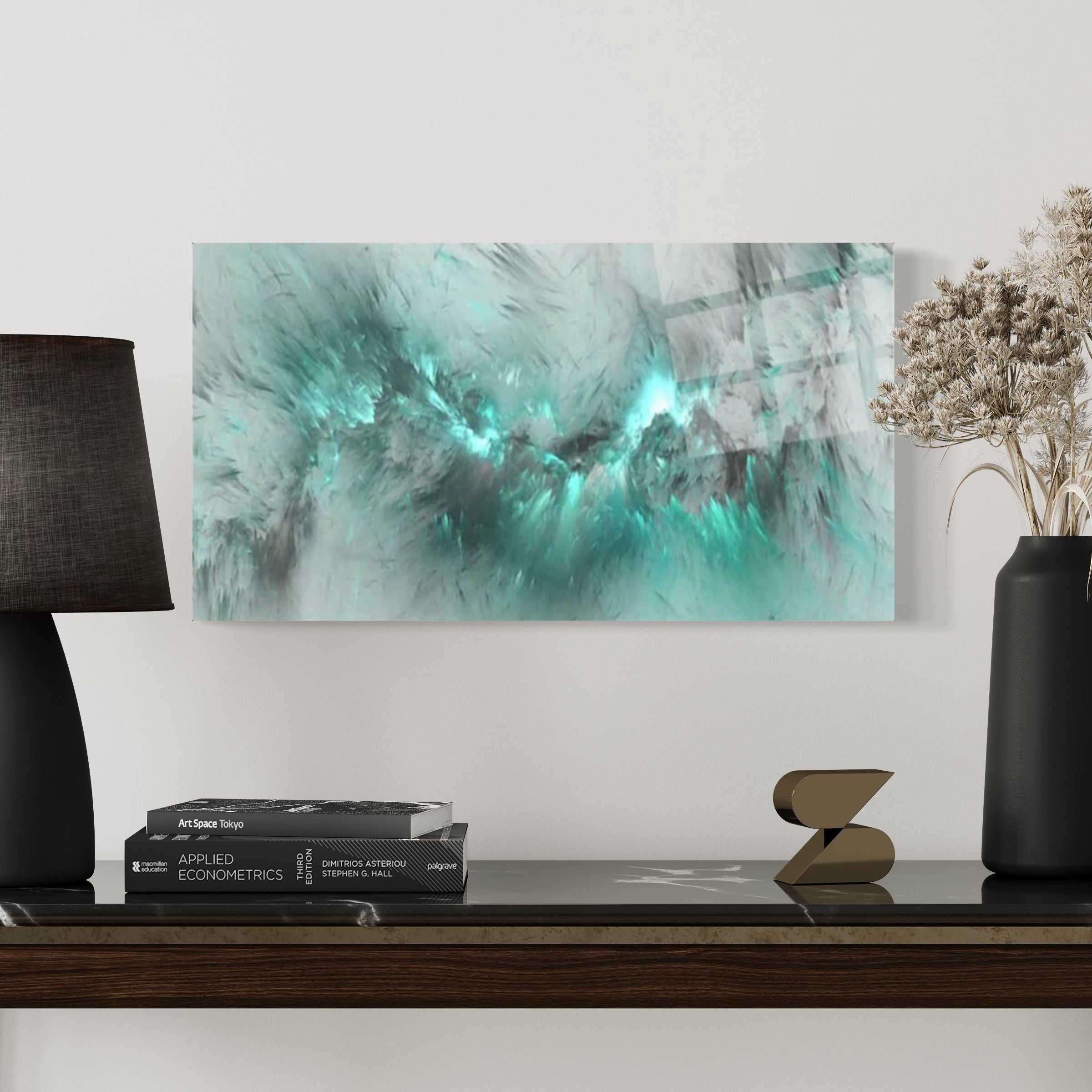 Green Clouds Wall Art