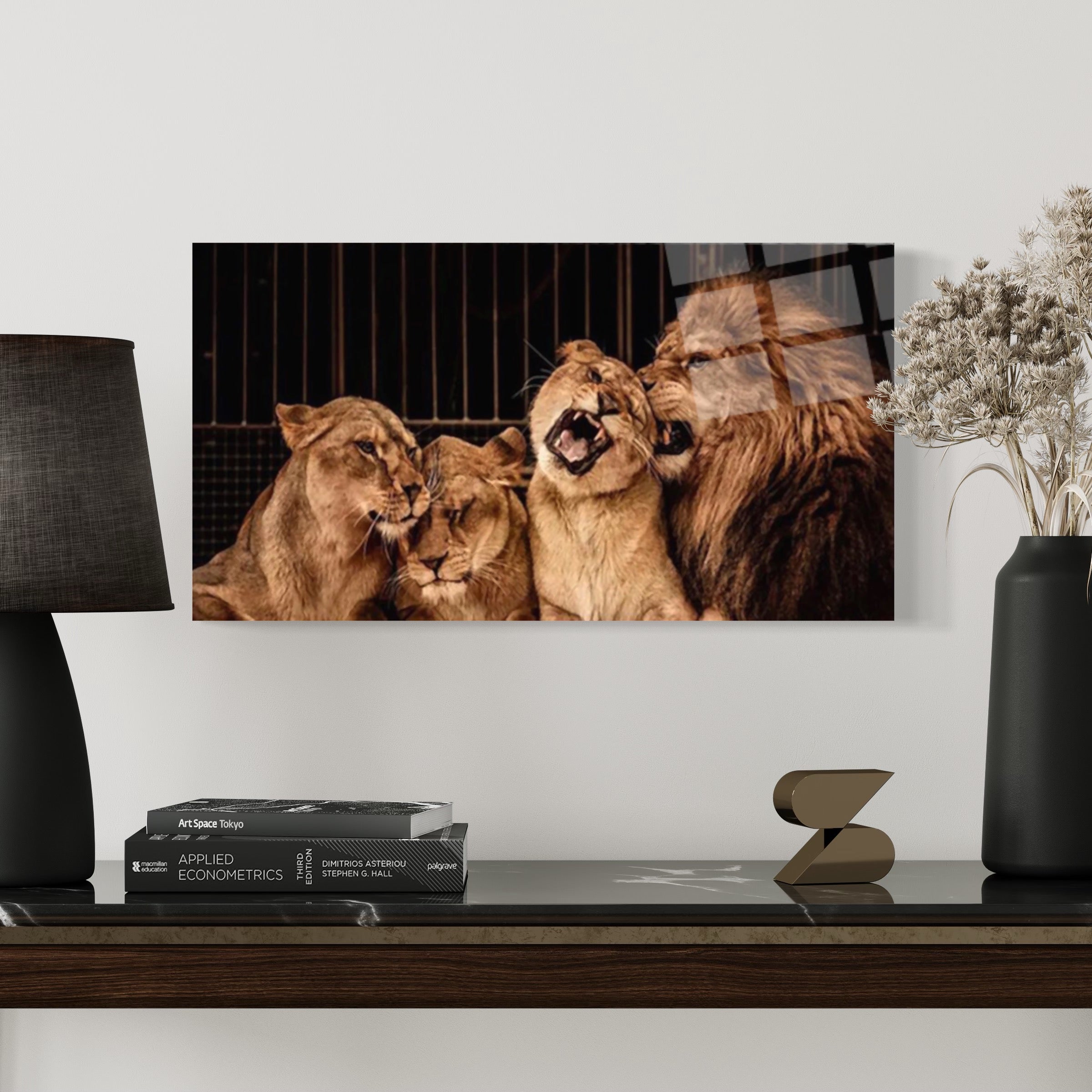 Happy Lion Family Wall Art