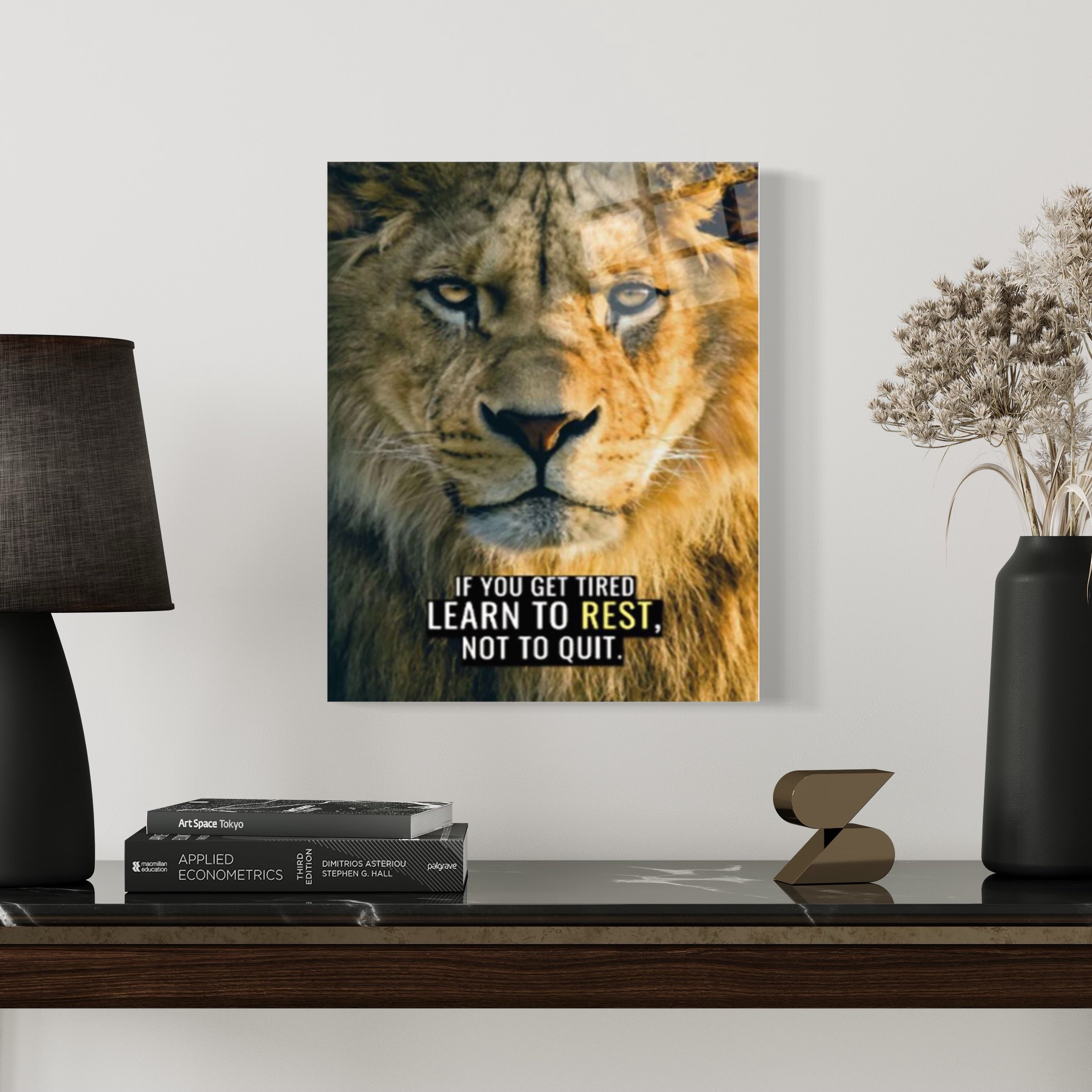 If You Get Tired Lion Quote Wall Art