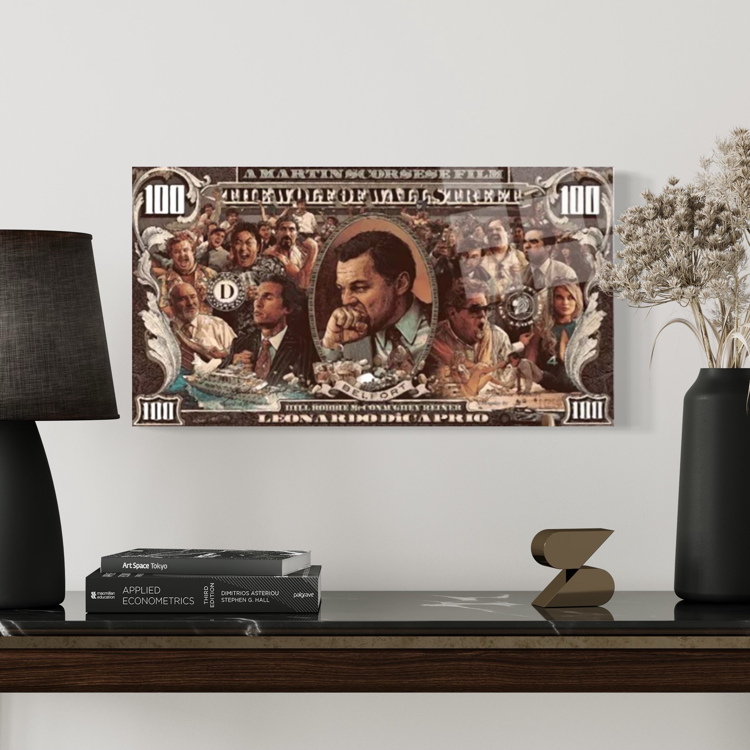 Löwe-Dollar-Schein-Wandkunst