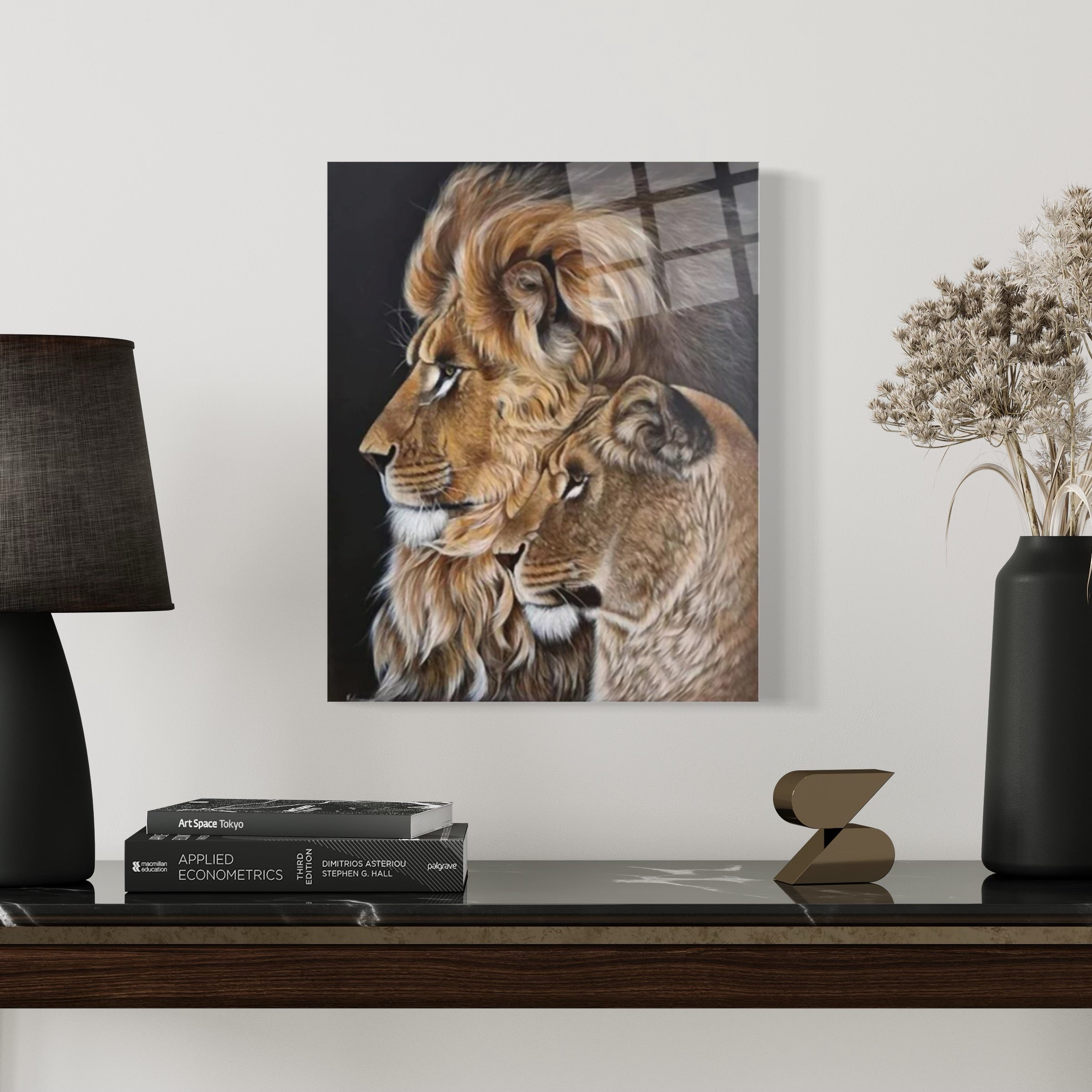 Lion & Lioness Wall Art