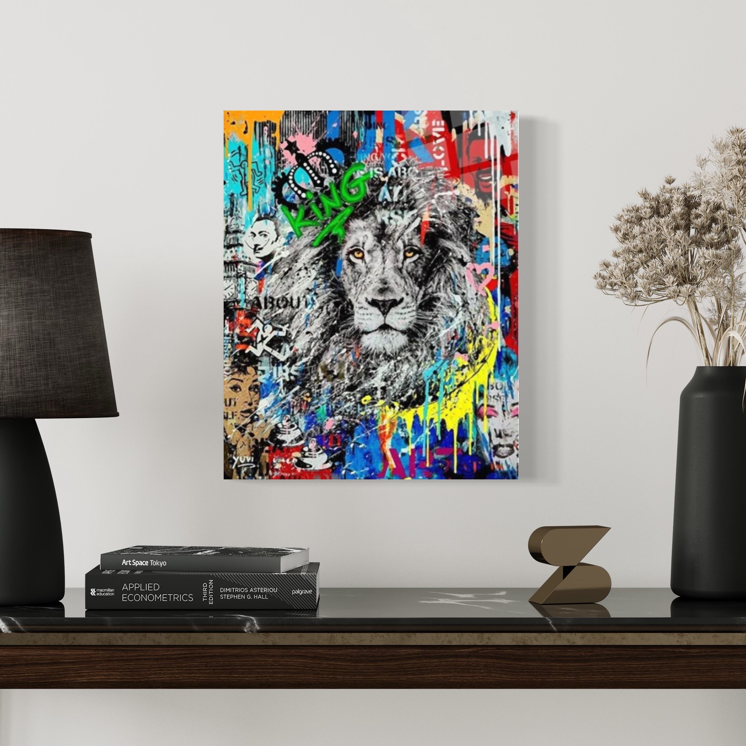 Lion Graffiti Wall Art