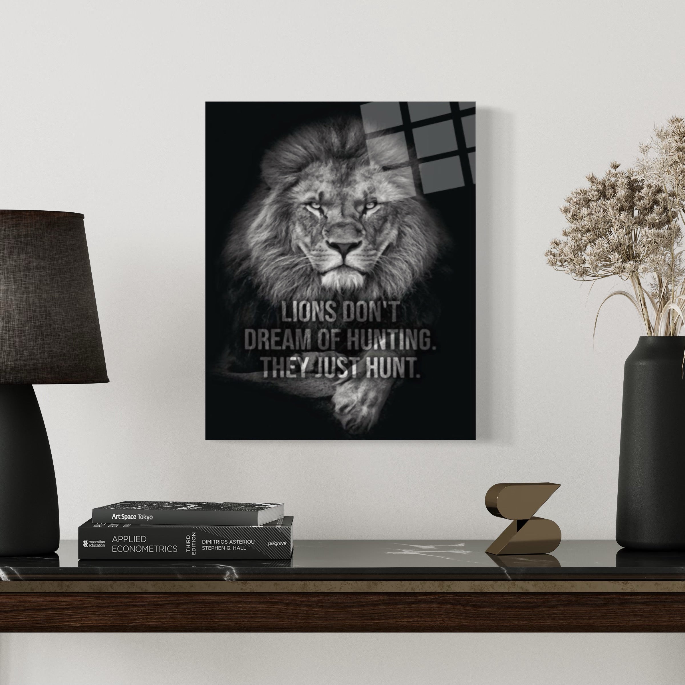 Lions Hunt Quote Wall Art