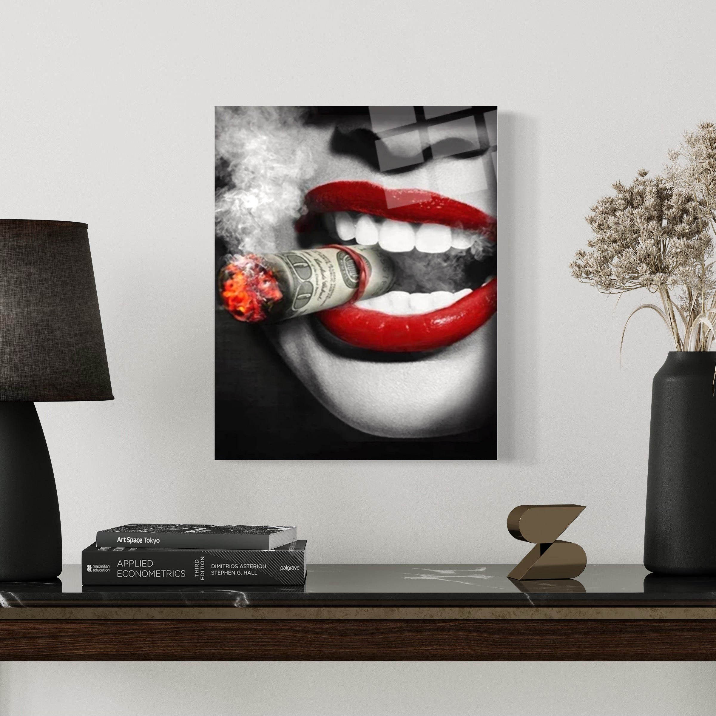 Lips Cigar Wall Art