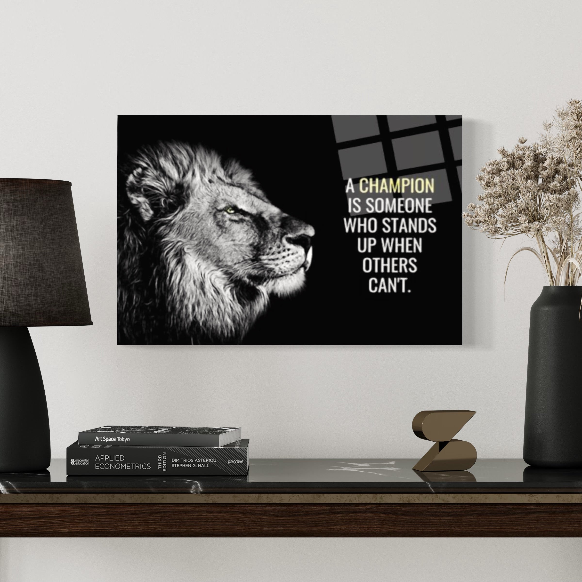 Motivational Lion Wall Art