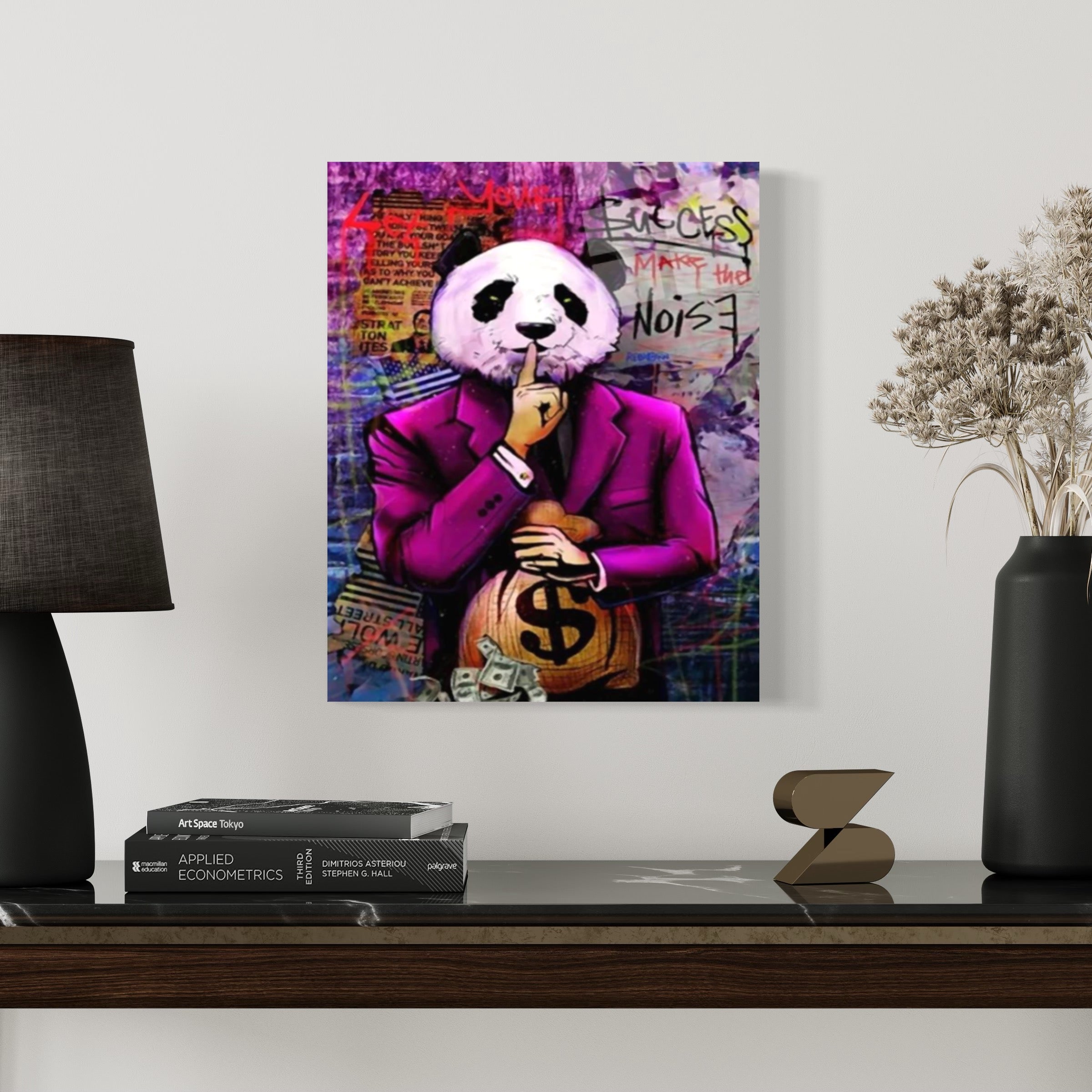 Panda-Geld-Wandkunst
