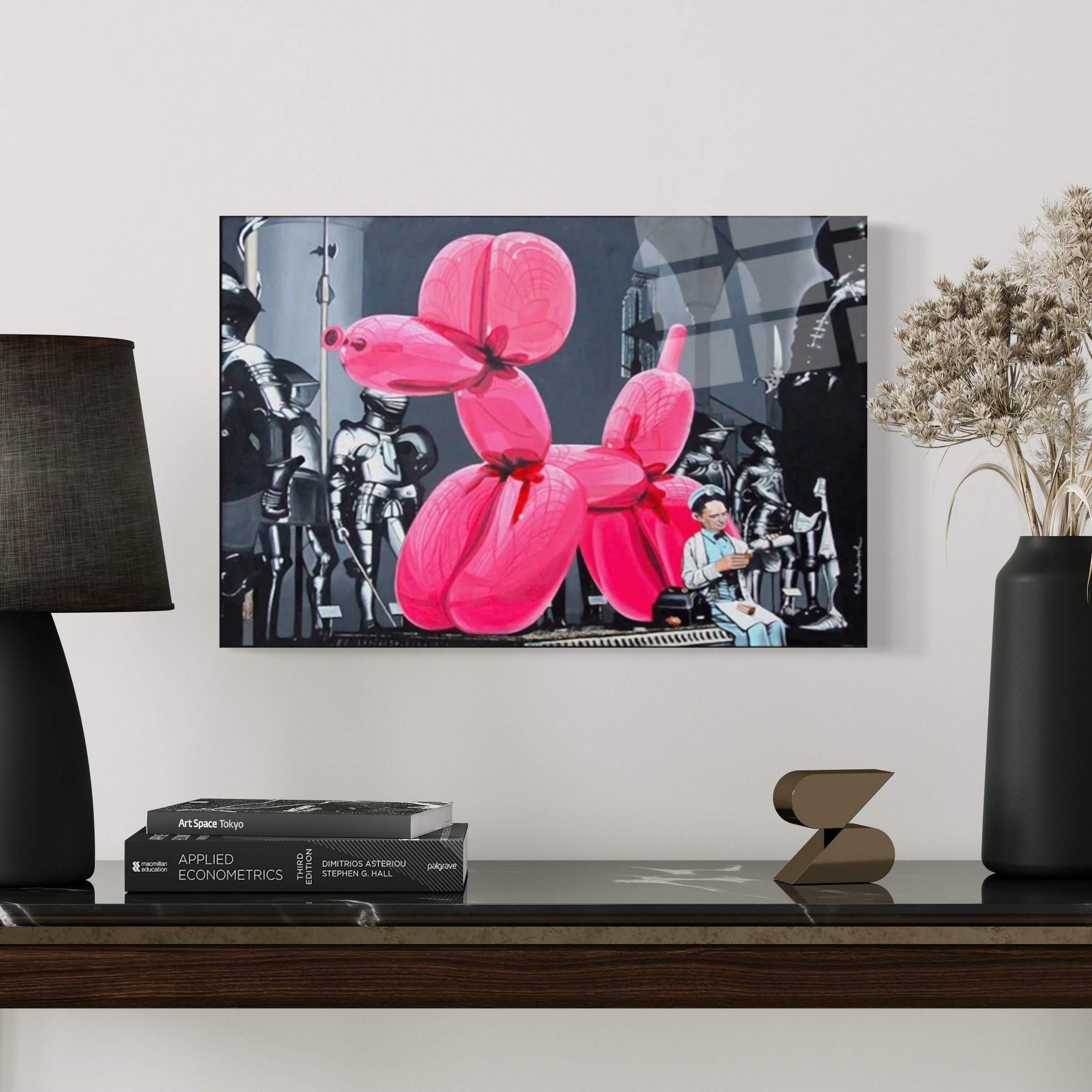 Pink Balloon Dog Wall Art