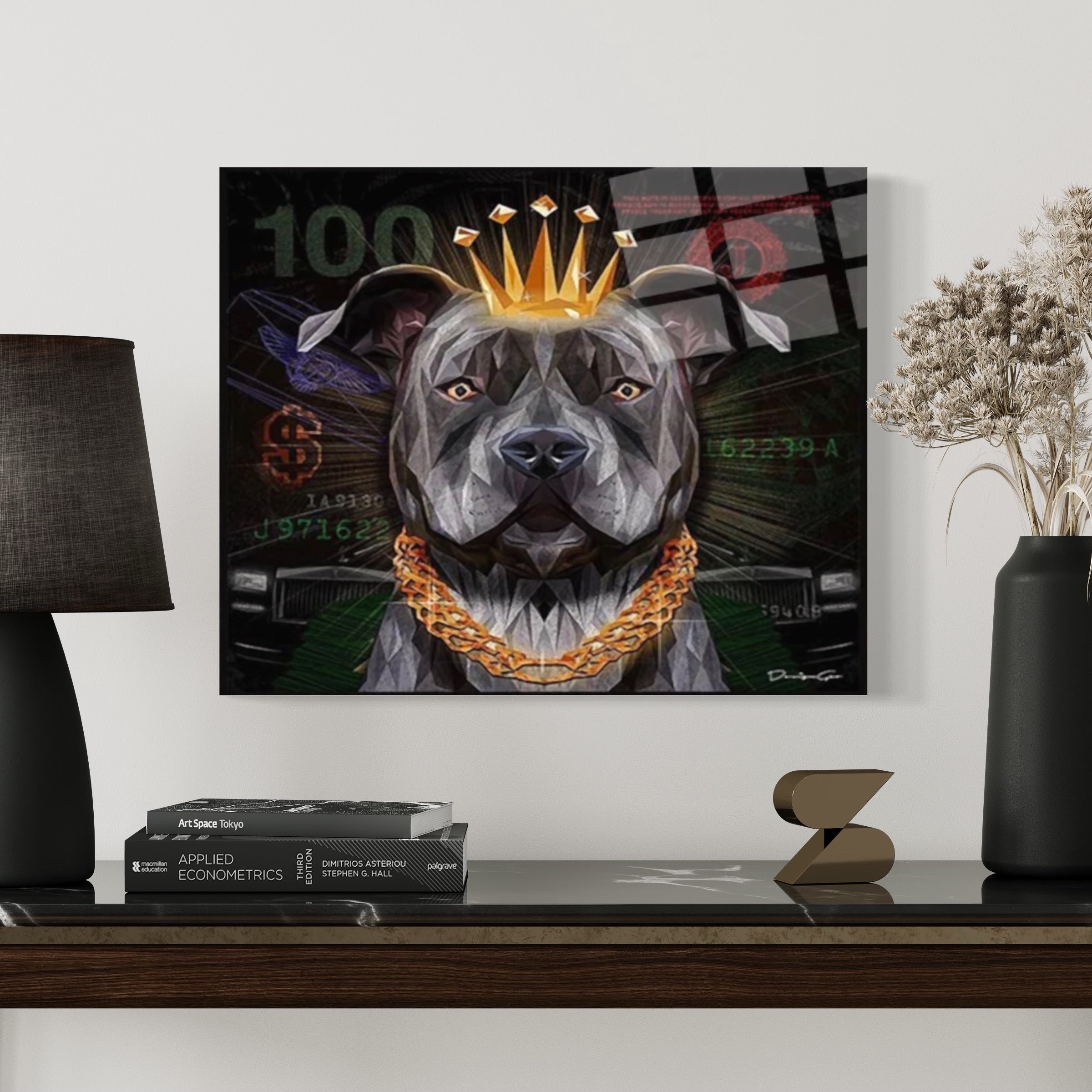 Pitbull King Wall Art
