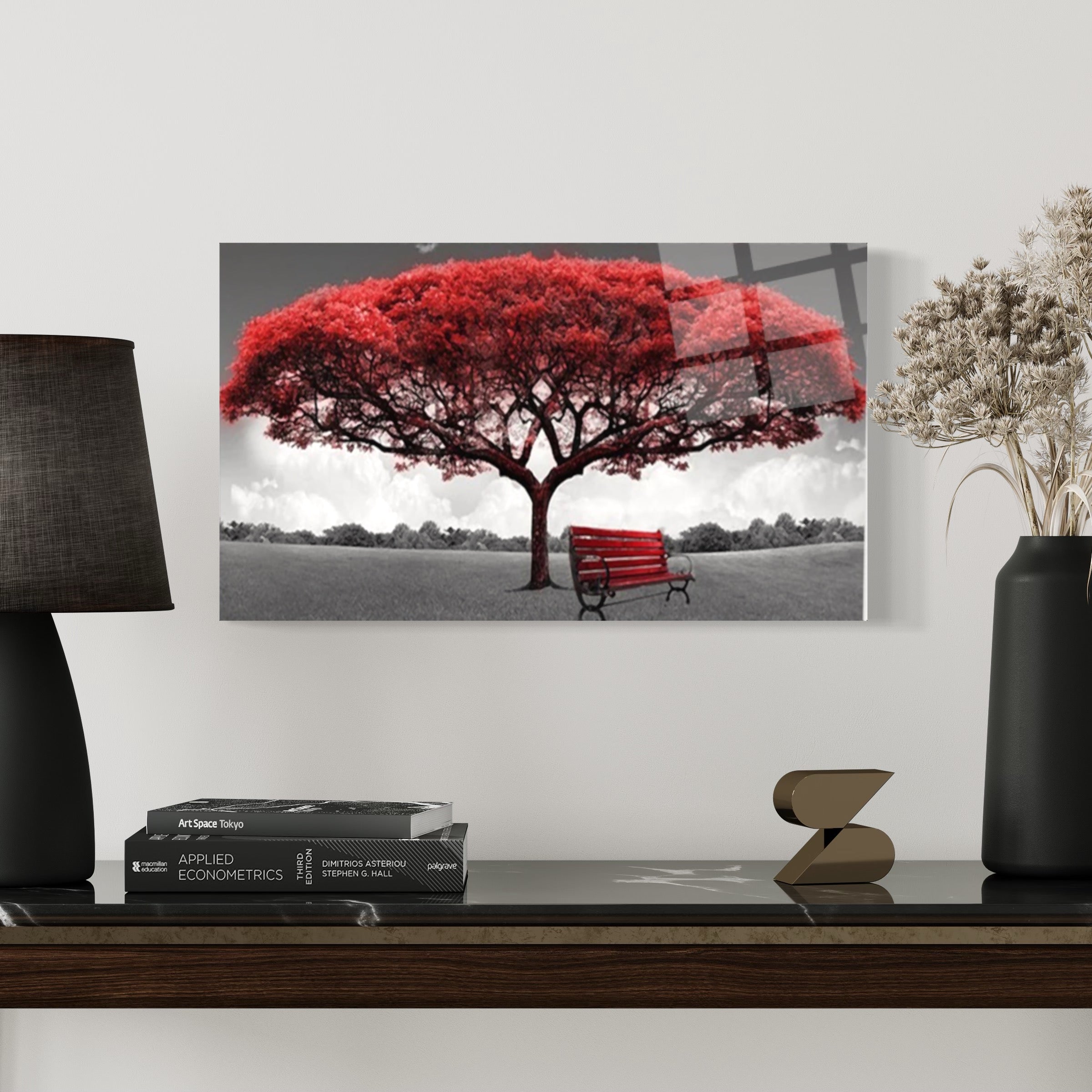 Red Tree Wall Art