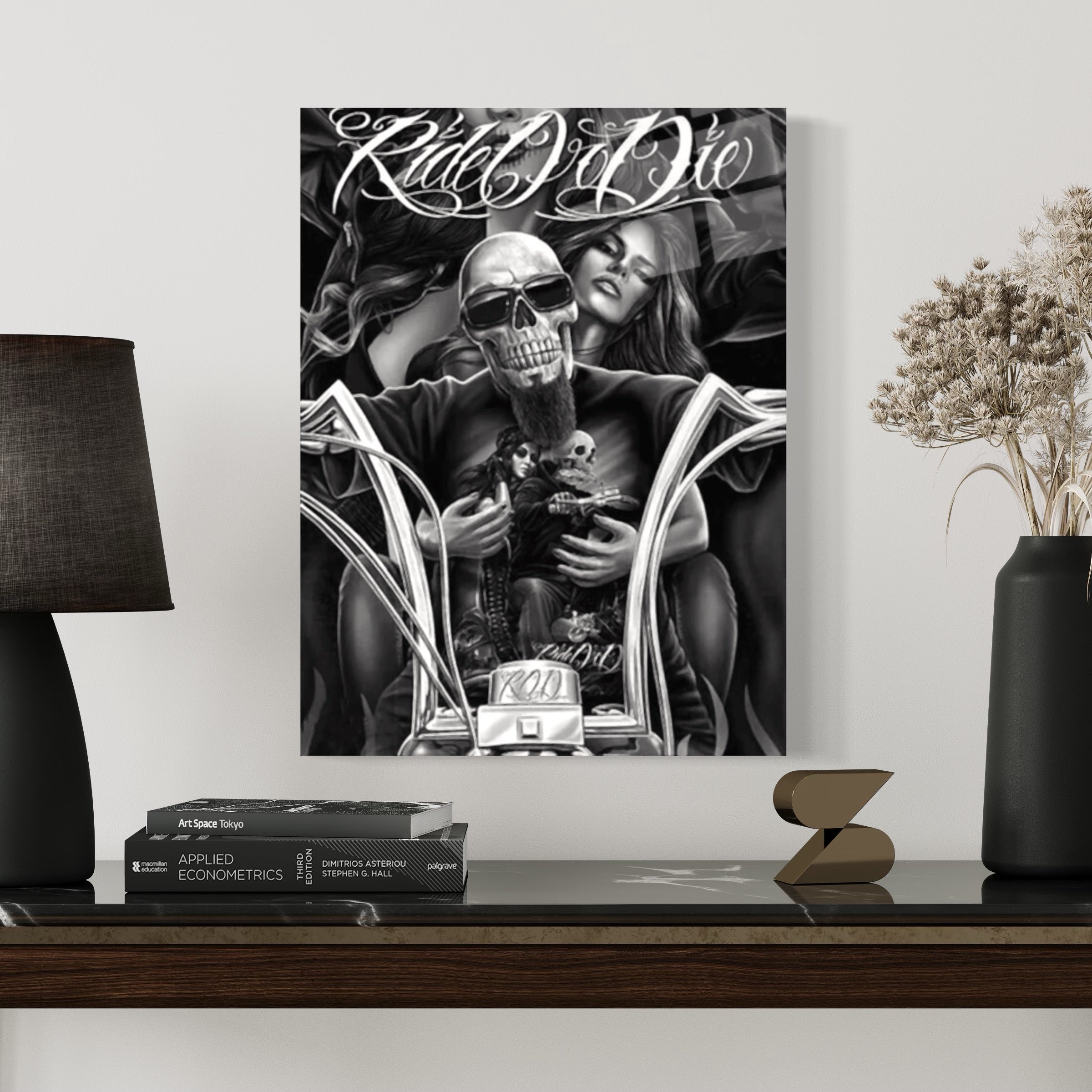 Ride Or Die Skull Wall Art