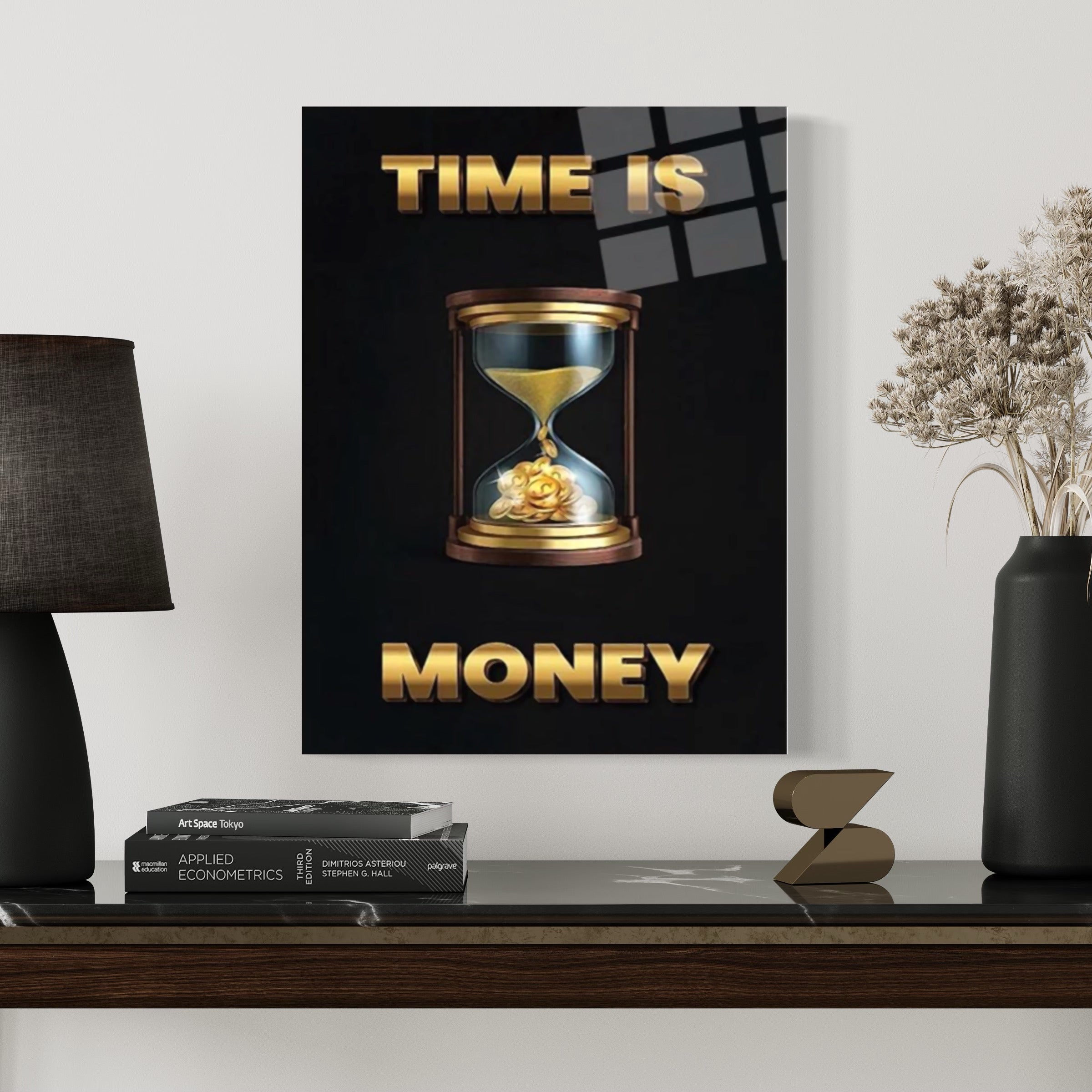 Time Is Money Quote Wall Art