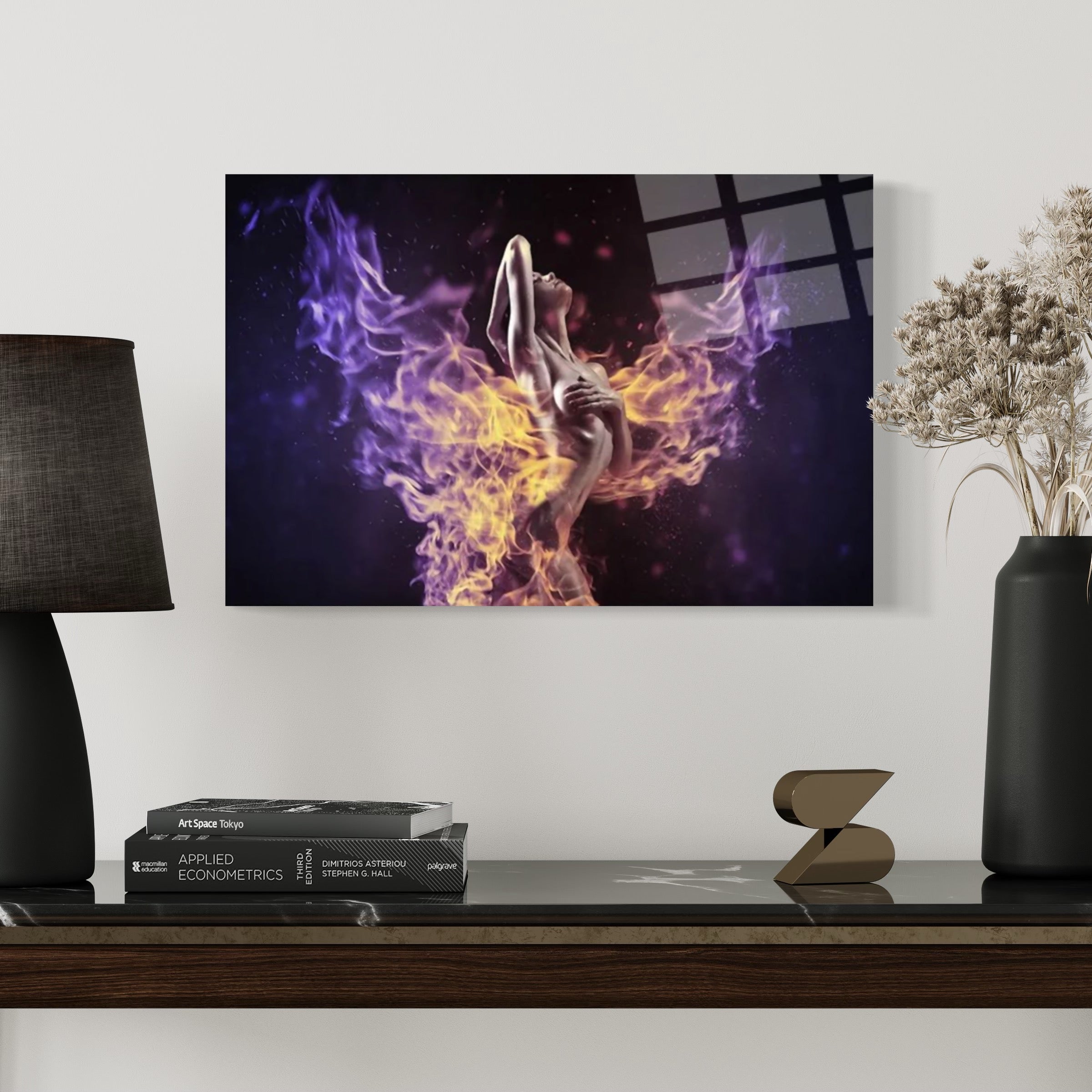 Woman Fire Wall Art