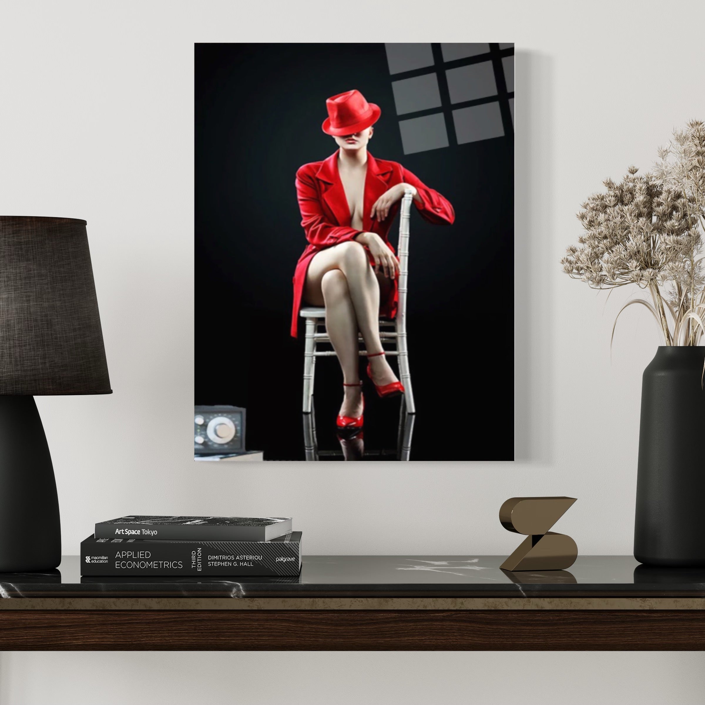 Frau Red Hat Wandkunst