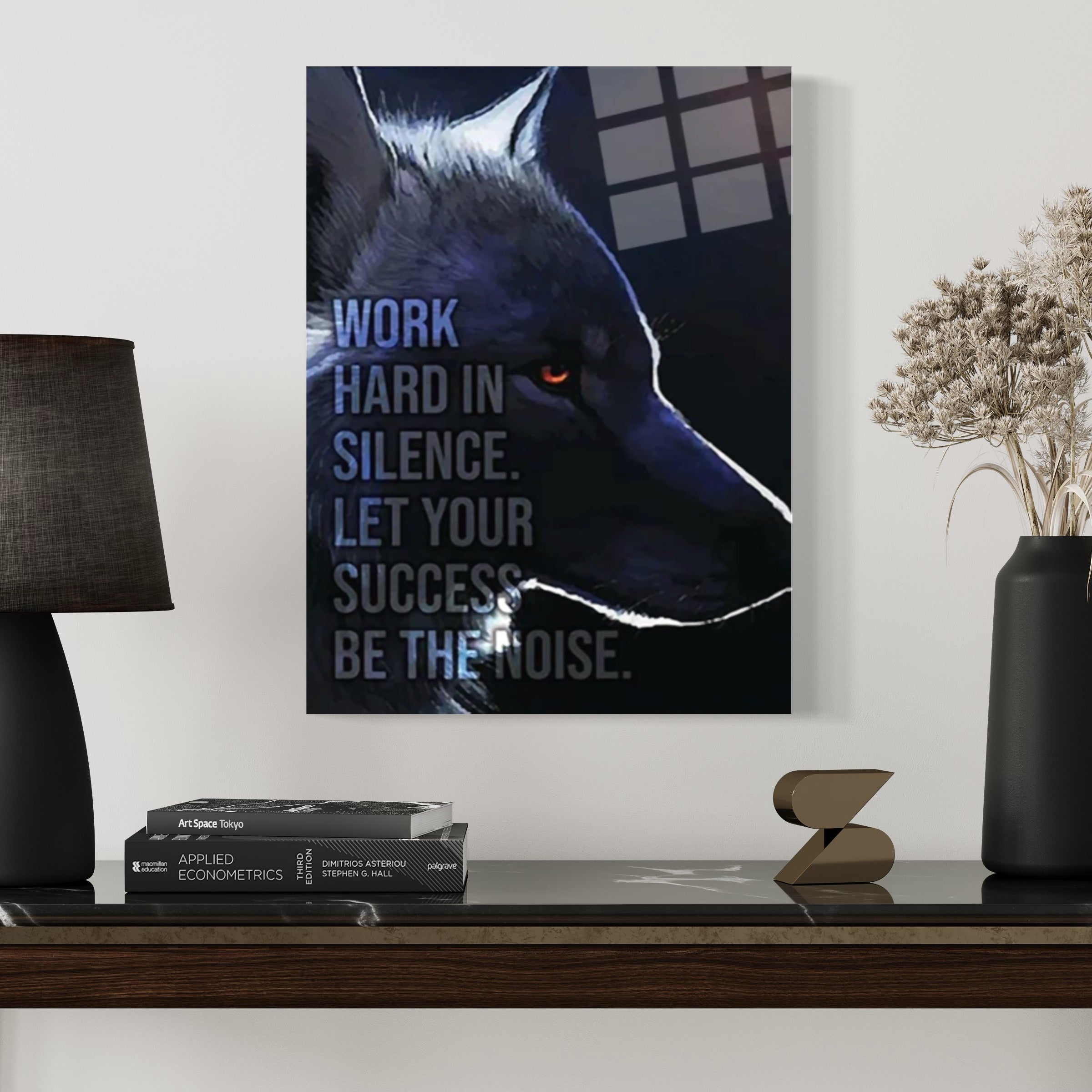Work Hard In Silence Quote Wall Art