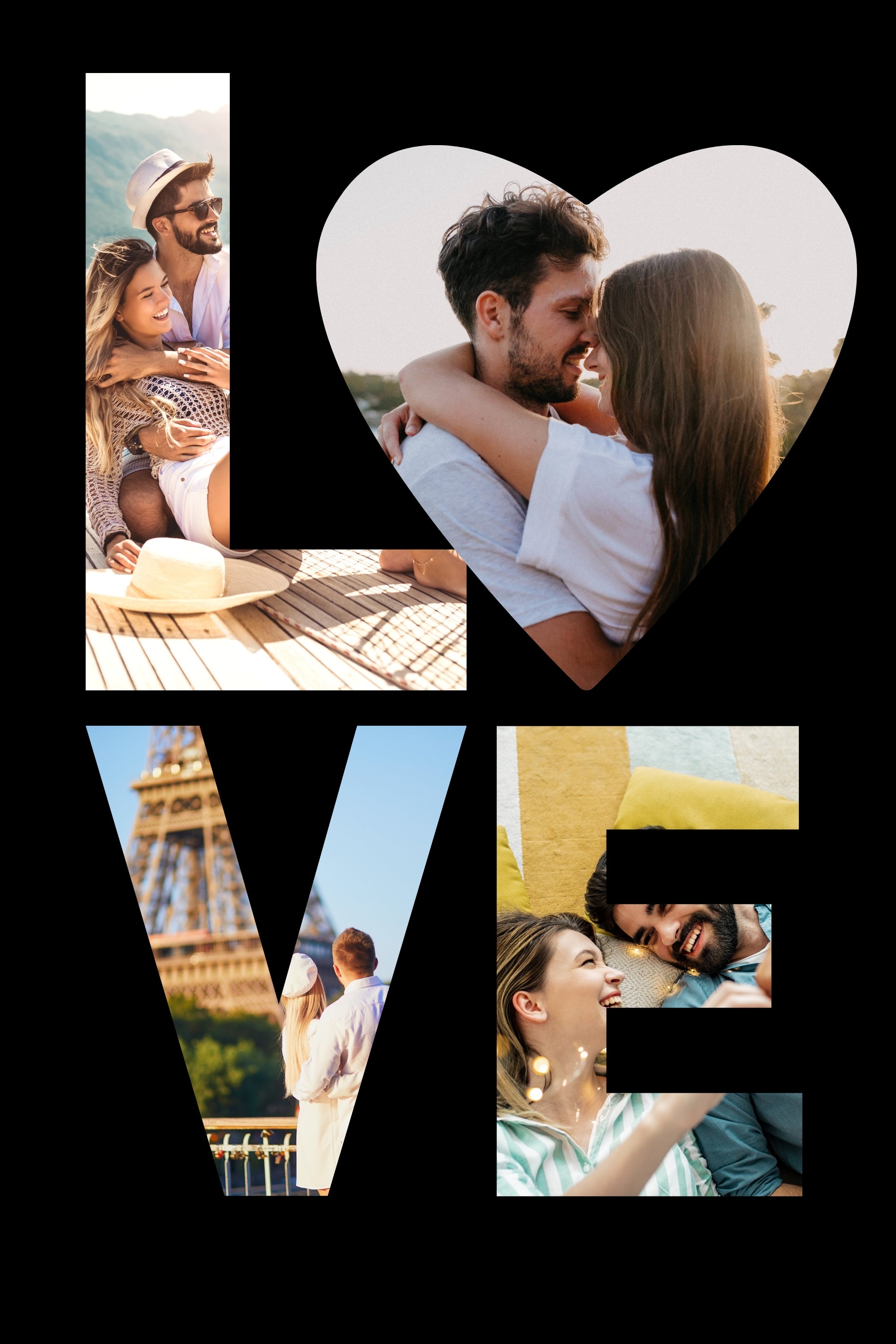 Fotocollage Love